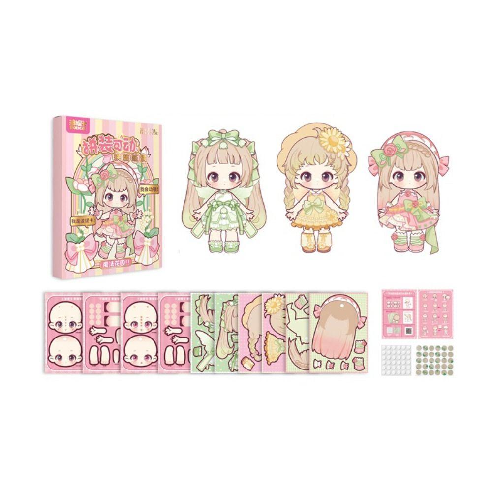 Монтессори DIY бумажная кукольная игрушка ручной работы тихая книга игрушки 3D одеваются бумажная кукла подарок на день рождения