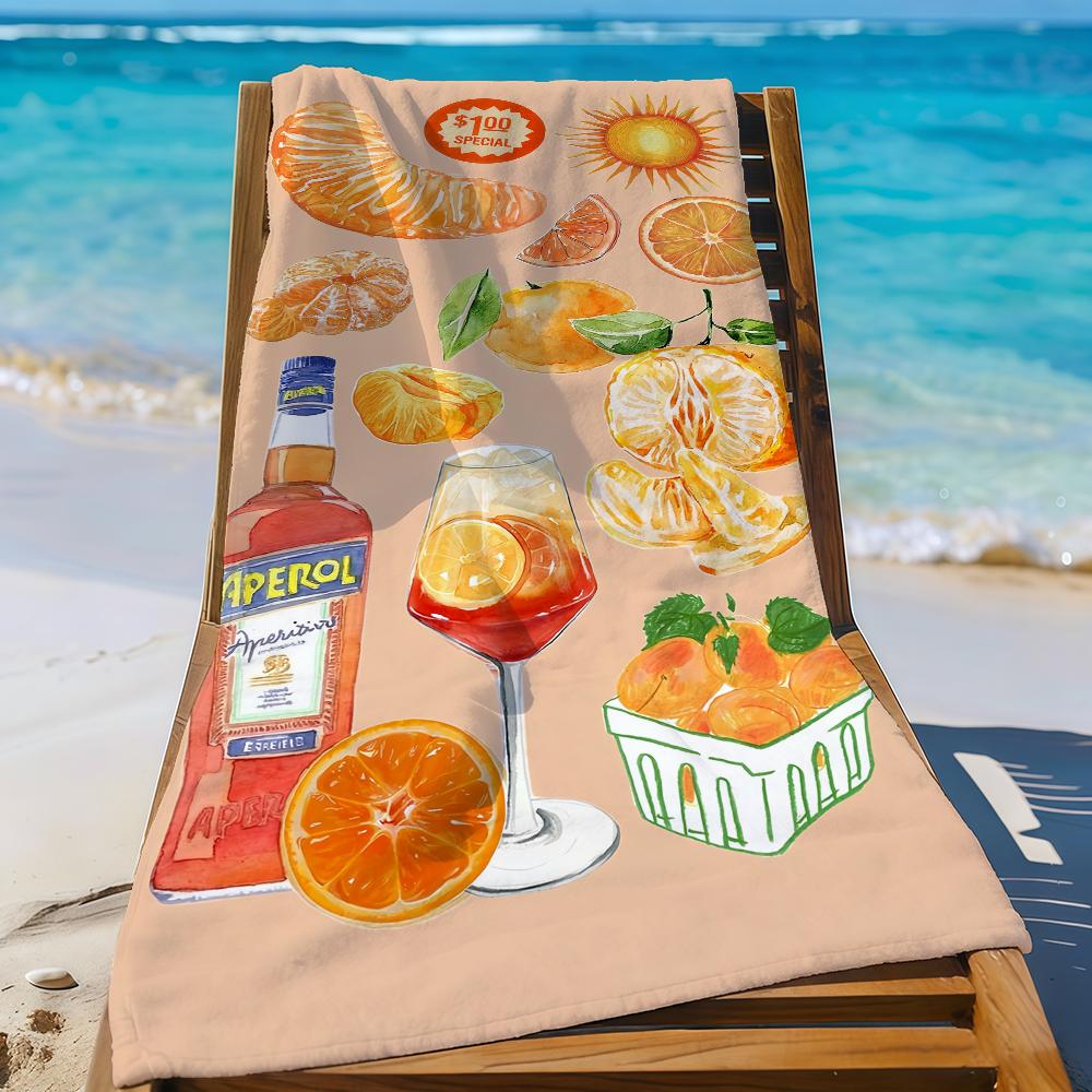 Модное полотенце A-AperolS S-Spritz для плавания, йоги, спортзала, быстросохнущее, мягкое и приятное для кожи, пляжное полотенце, всесезонное