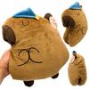 Capybara Sleeping Plush Pillow Cuddly Squish Large Toy