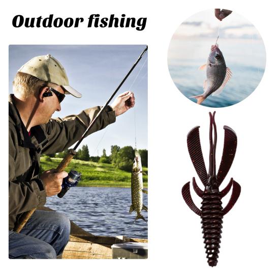 10Pcs Fishing Baits Bright Color Highly Simulated Groove Design Soft Texture High Toughness Colorful Soft Lures Bionic Baits