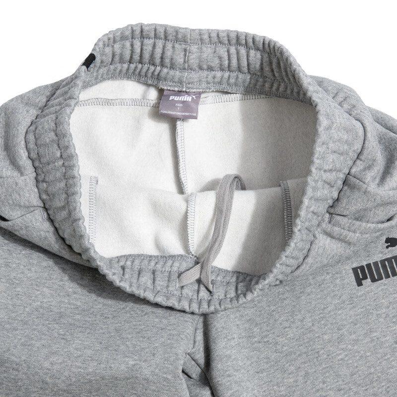 Puma Мужские вязаные спортивные штаны Серые Умеренно зауженные Штаны 846385-03