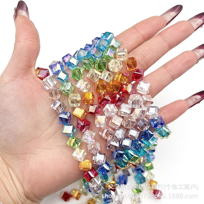 Senyi Jewelry: Блестящие радужные хрустальные бусины-цветы для DIY-аксессуаров