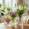 Waterproof Flower Arrangement Vase Clear Plastic Tableware Storage Box  Desk Organizer