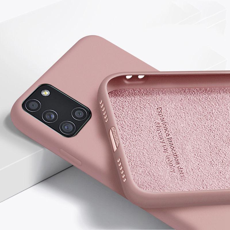 Жидкий силиконовый чехол для Samsung Galaxy A51 A71 A50 A53 A13 M31 M31S M51 M21 A12 A21S A32 A22 S21 S20 FE S22 Note 20 Ultra 10 S8 S9 S10 Plus.