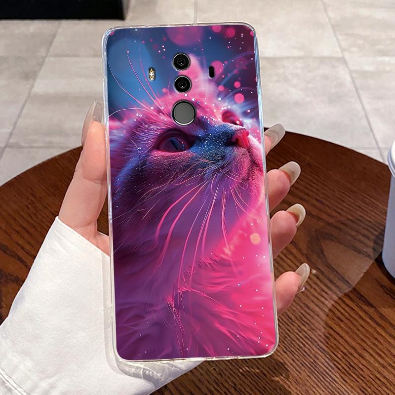 Для Huawei Mate 10 Pro Чехол Huawei Nova 2i Чехлы Huawei Mate 10 Lite Обложки Прозрачный Силикон Мягкий ТПУ Чехол Милый Кот Чехол для Телефона