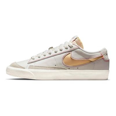 Кроссовки Blazer Low 77 Light Bone со съемным логотипом Swoosh, обувь для скейтборда DH4370-002