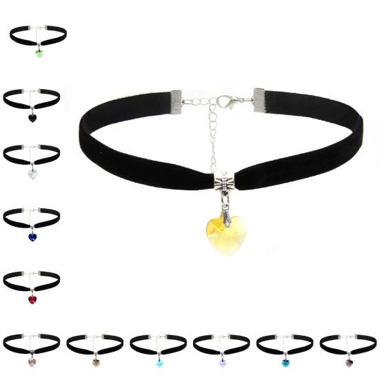 Ожерелья-чокеры, регулируемое шикарное бархатное колье из искусственной кожи в винтажном готическом стиле для женщин