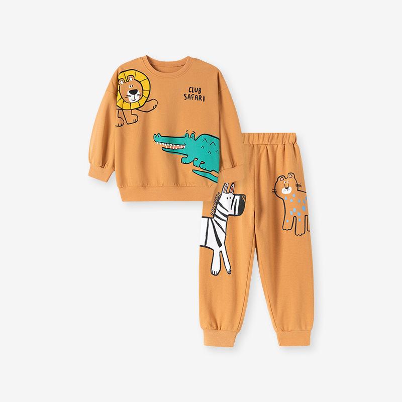 Children's Clothing, European and American Cartoon Boys' Set, Autumn Trend Cotton Children's Set