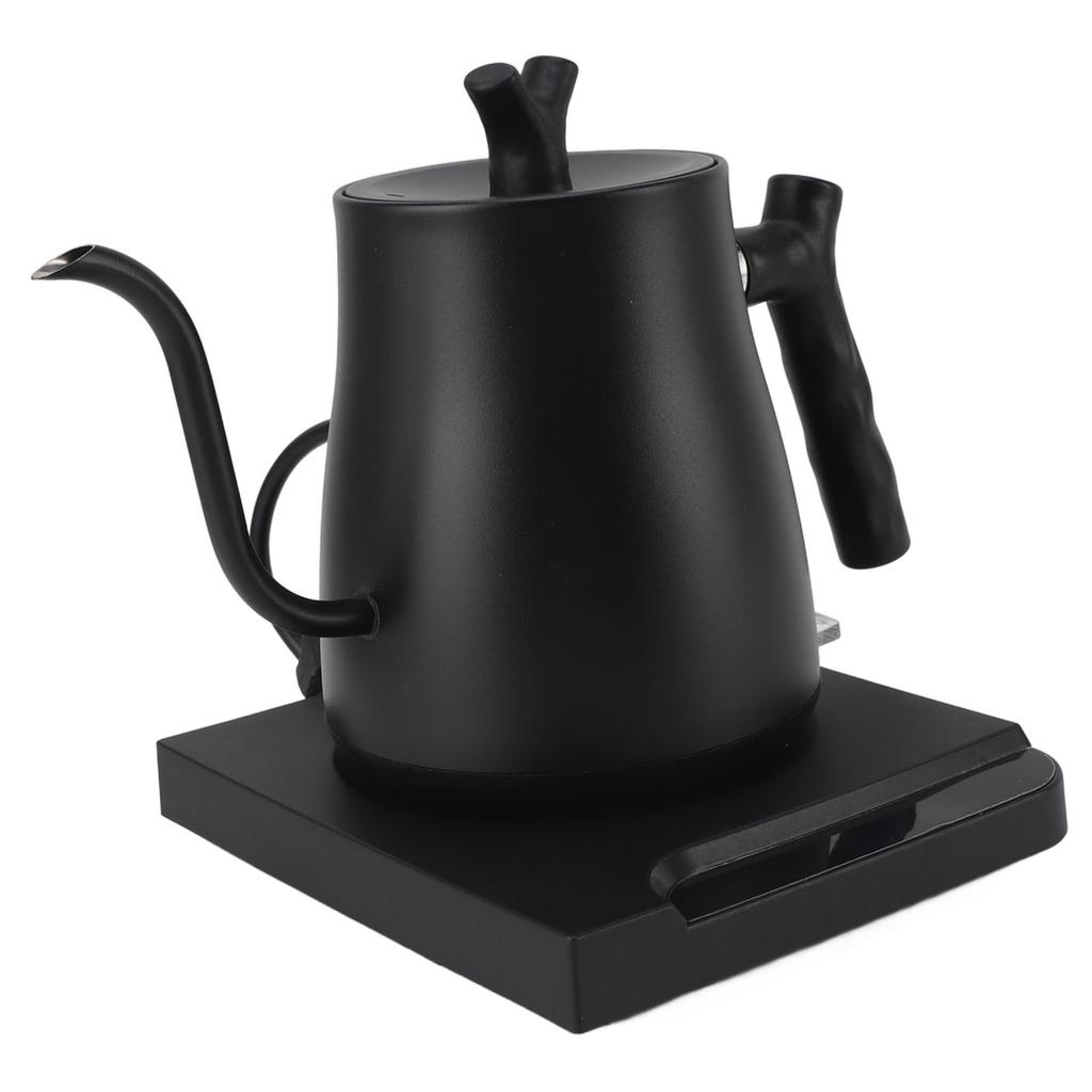 Electric Gooseneck Kettle 800ml 1000W Rapid Heating Stainless Steel Pour Over Kettle for Home