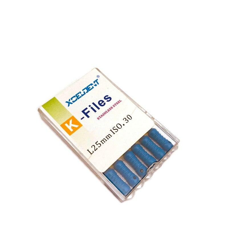 25-миллиметровые эндодонтические файлы K для корневых каналов (Ручное использование) Стоматологические K-файлы Эндодонтические инструменты Инструменты для стоматолога
