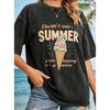 Ретро Летние Стиранные Черные Футболки с Принтами Серфборд, Пляж и Флорида Publix для Отпуска и Местных Фанатов