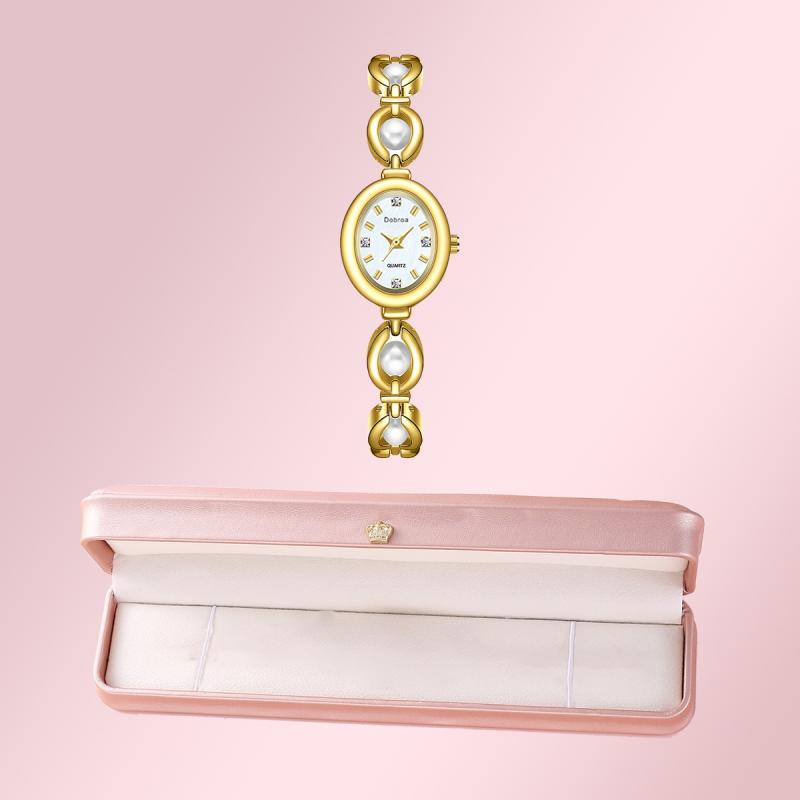 Medieval luxury imitation pearl watch, new Tiktok seller, direct of foreign trade temperament bracelet women's watch