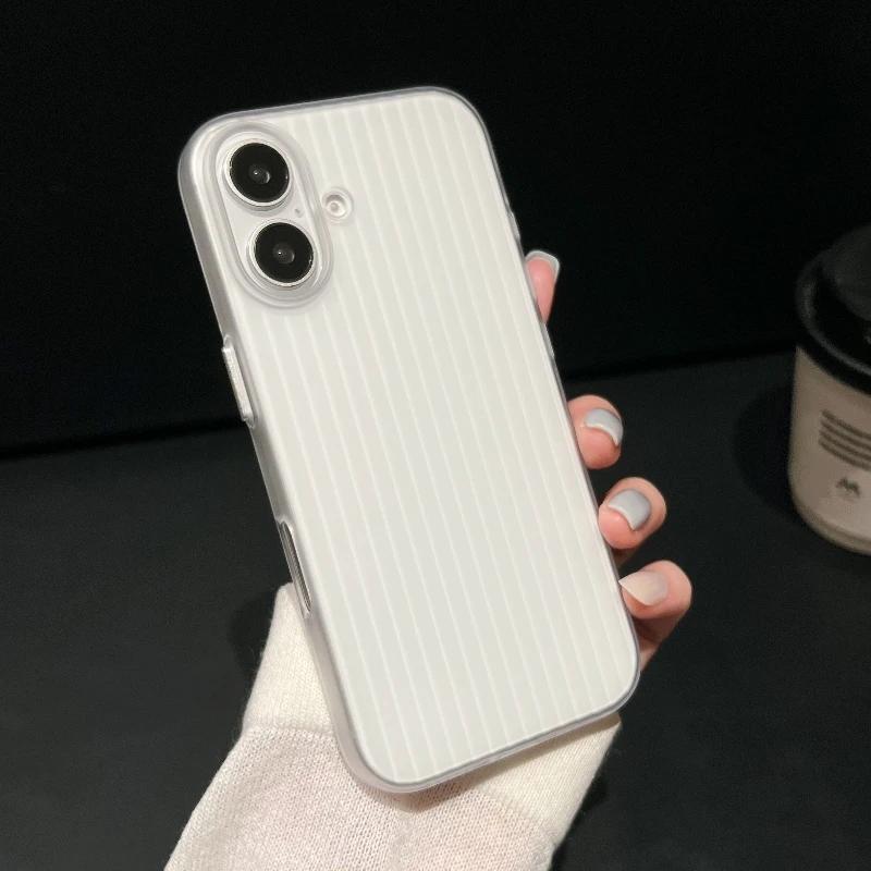 Роскошный натуральный титановый чехол для ПК для For Iphone16 15 14 13 pro max plus Гальванизированный решетчатый гофрированный жесткий задний чехол для телефона