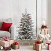 Christmas Ornament Set 40 pcs Gold and Red Plastic