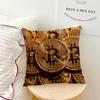 Биткоин Крипто Криптовалюта Биткоин Наволочка Диван Гостиная Спальня Изголовье Спинка Подушка Квадратная Подушка Время для Сна