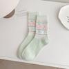 Socks Women'S Mid-Tube Socks Cute Bow Pile Socks Polka Dot Dog Vintage Light Gray Women'S Socks