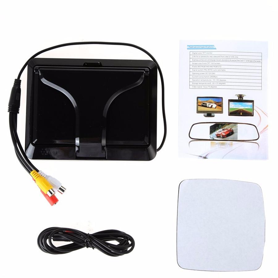 HD 800 X 480 5 Inch Foldable TFT LCD Monitor Car Reverse Rear View Car Monitor