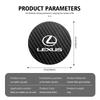 EAV3 2026 Hot Interior Stickers For Lexus CT ES GS NX IS250 CT200h IS300h ES300h ERX400h NX300h 2Pcs Carbon Fiber Car Water Slot Non-