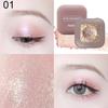 Одноцветный водонепроницаемый перламутровый оттенок теней для век с блестками для макияжа