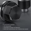 M14 x 1.5 Aluminum Magnetic Oil Drain Plug Fit for Honda / Ford / Hyundai with Crush Washer Gasket, Universal Magnetic Oil Drain