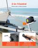 Electric Boat Winch, 12V DC 300W, Reversible Electric Trailer Winch for Boats Up to 900 kg, Power-in, Power-Out, and Freewheel Operations for Boats