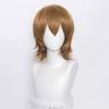 Professional  37cm Short Mullet Cosplay Wig Wolf Wigs 20 Colors Heat Resistant Synthetic Hair Anime Game Base Wigs + Wig Cap