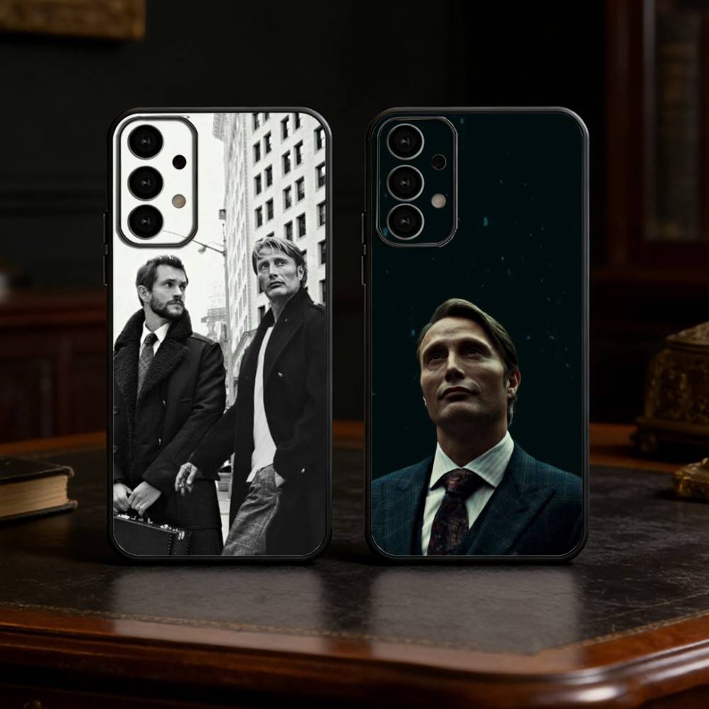 Чехол для телефона Ганнибал Уилл Грэм для Samsung S25,24,23,22,30,21,10,9,Ultra,Plus,Lite Мягкий черный чехол