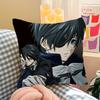Black Butler Cushion Cover Inches Farmhouse Decor Home Throw Pillow Covers For Couch Decorations
