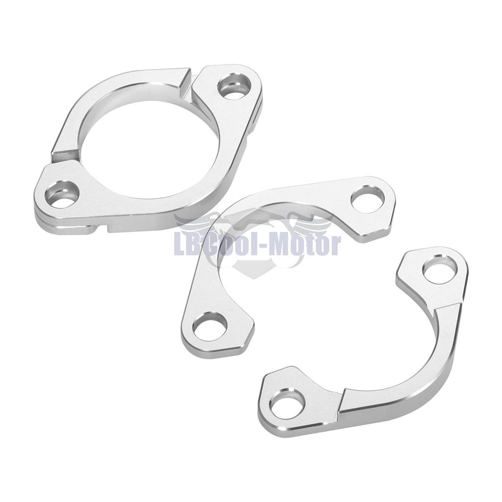 Exhaust Muffler Flange Split Clamps For Kawasaki ZG1000 Concours 1986-2006 ZX1100 GPZ1100 1986-2001 Gold Silver 18069-1122