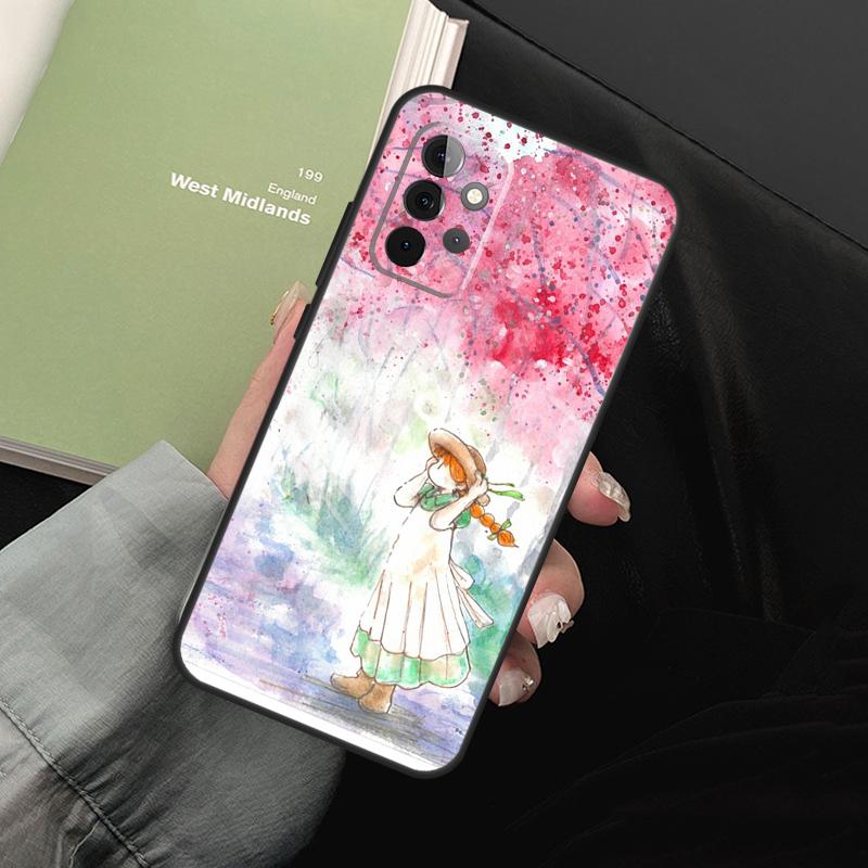 Энн из Зеленых Крыш Для Samsung Galaxy A55 A35 A53 A33 A13 A15 A36 A56 A26 A16 A22 A32 A52 A54 A34 A05 A06 Чехол