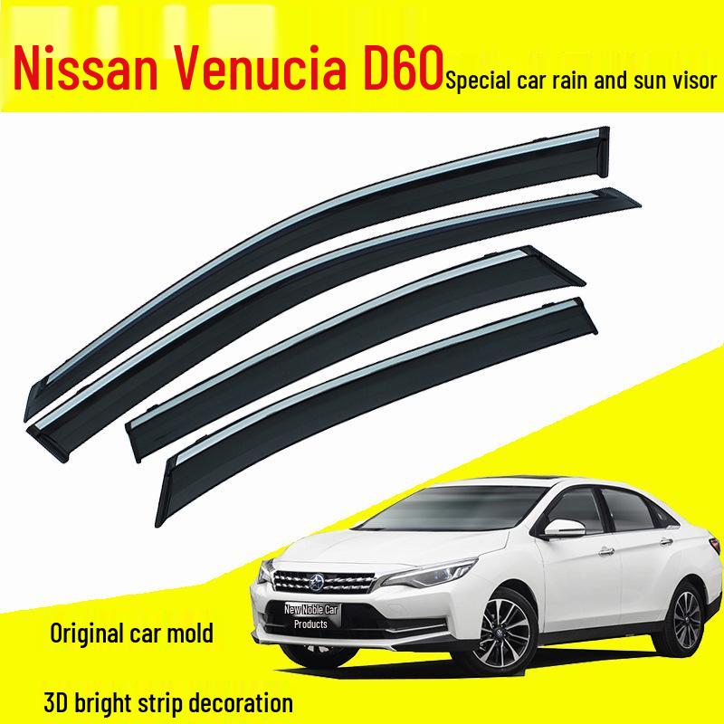 Nissan Venucia D60 Rain Guards with EV Door Panel Modification