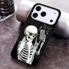 Чехол для телефона с рисунком «Скелет Череп» для iPhone 17,16e,15,14,13,12,11,Mini,Pro,MAX, мягкий силиконовый чехол