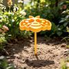 Garden Pollinator Feeder Bee Drinking Fountain Stable Support Stick Smooth Surface Artificial Decor Corrosion Resistant for Bees And Insects