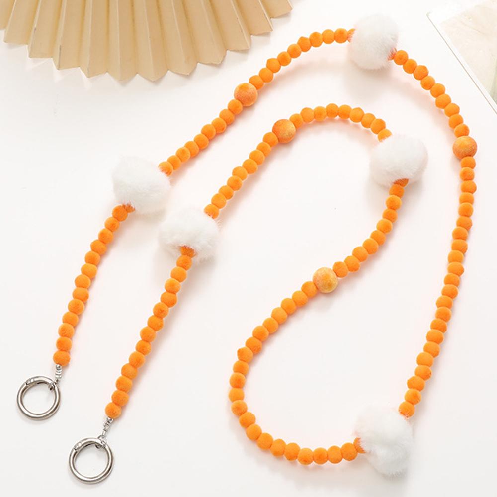 Plant Velvet Beaded Phone Lanyard Stylish Crossbody Chain for Phone Case