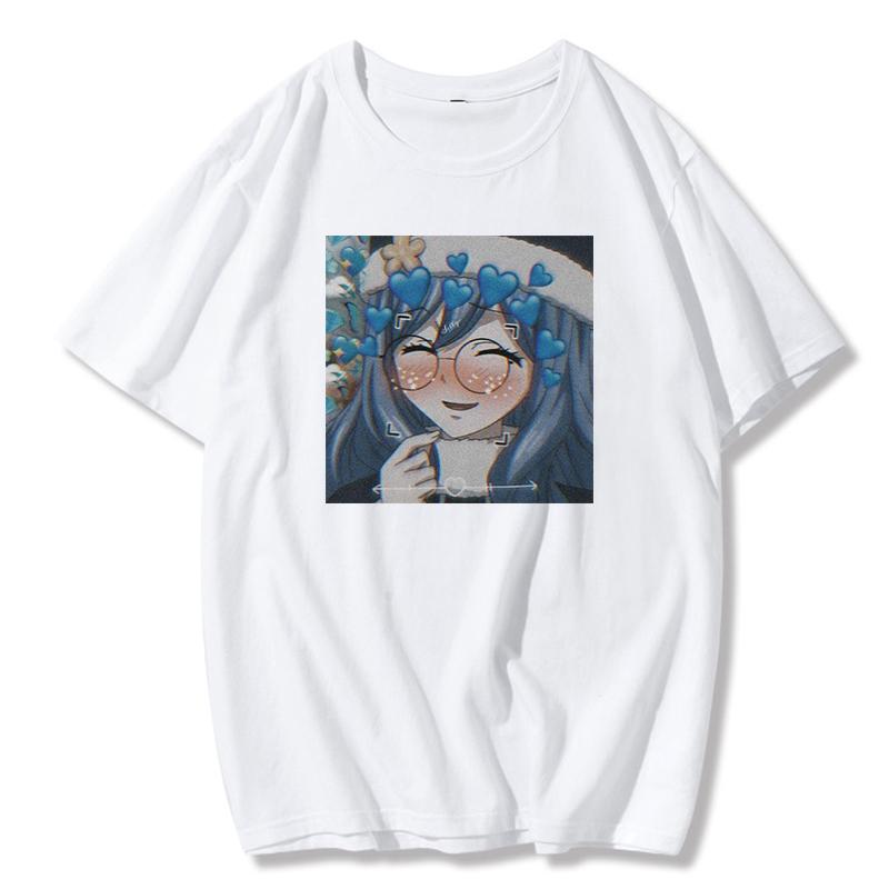 Women&Amp;#39;S T Shirts Summer O Neck Short Sleeve Tee Ulzzang Harajuku Vintage Oversized T Shirt Cartoon Female T-Shirt Tops Clothes