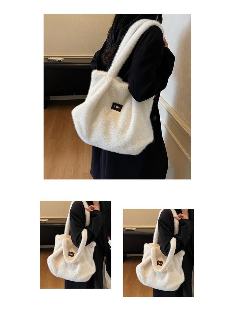 2025 Women's Fashionable Furry Crossbody Bag - High-Value, Casual, Niche Style Handbag