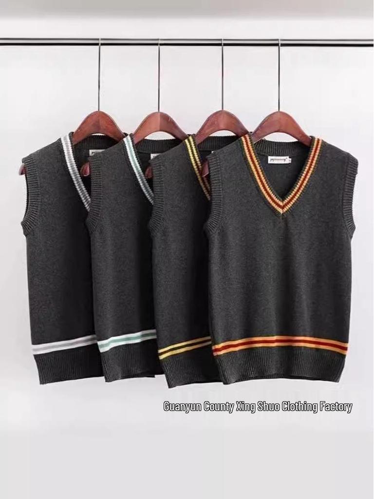 Унисекс Кофта без рукавов с V-образным вырезом Косплей Свитер Академии Магии Гарри Поттера