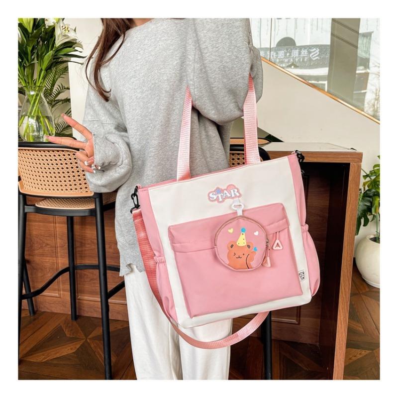 Сумка-мессенджер на одно плечо для репетиторства, большая вместимость для студентов на занятиях, сумка-тоут для поездок на работу, ручная сумка для репетиторства и домашних заданий, рюкзак с защитой от брызг