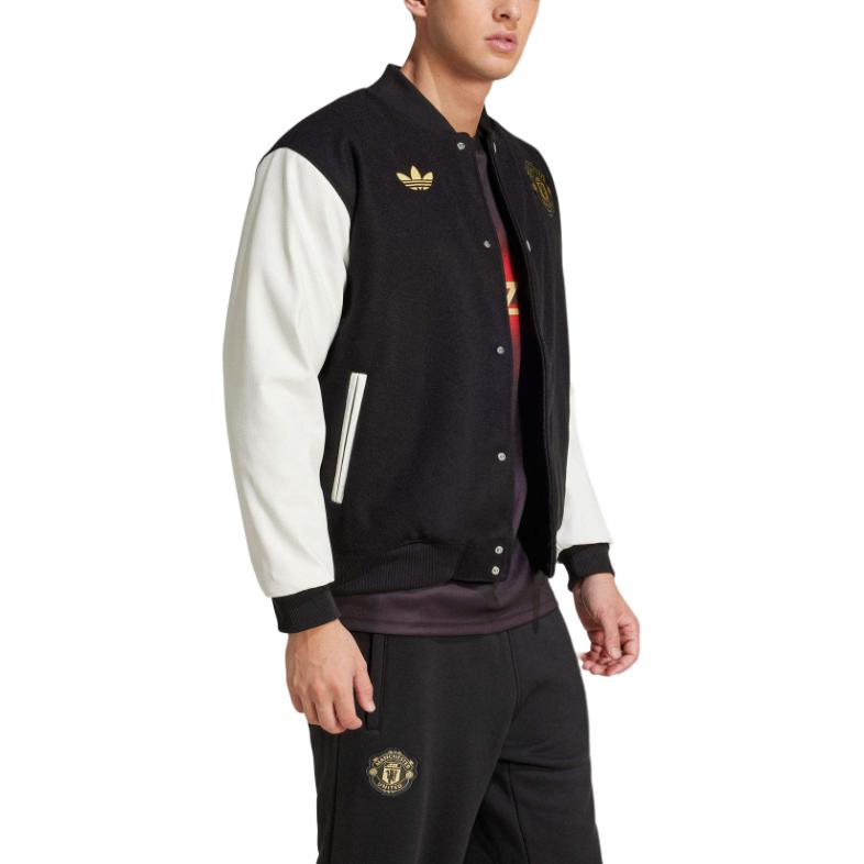 adidas Оригинальная мужская куртка Манчестер Юнайтед Черная JF0382