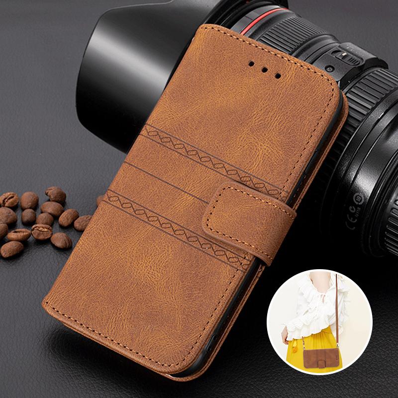 Модный чехол для телефона из искусственной кожи с длинным ремешком для iPhone Samsung Xiaomi Google Huawei SONY Многофункциональный кошелек с отделениями для карт откидная крышка