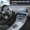 Защитная пленка из ТПУ для Mercedes Benz EQC Eqc350 400 2020 2025 Автомобильная наклейка для интерьера Центральная консоль Воздуховоды Переключение передач Навигация Приборная панель