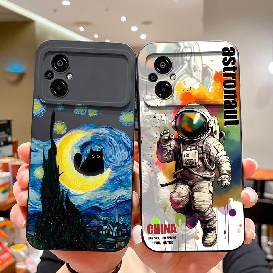 Противоударные силиконовые чехлы для телефонов Xiaomi Poco M5 M5S M4 M3 M2 Pro Poco F4 F3 GT Capas Bumper Animation Frog Soft New Back Covers Anti Slip для Redmi