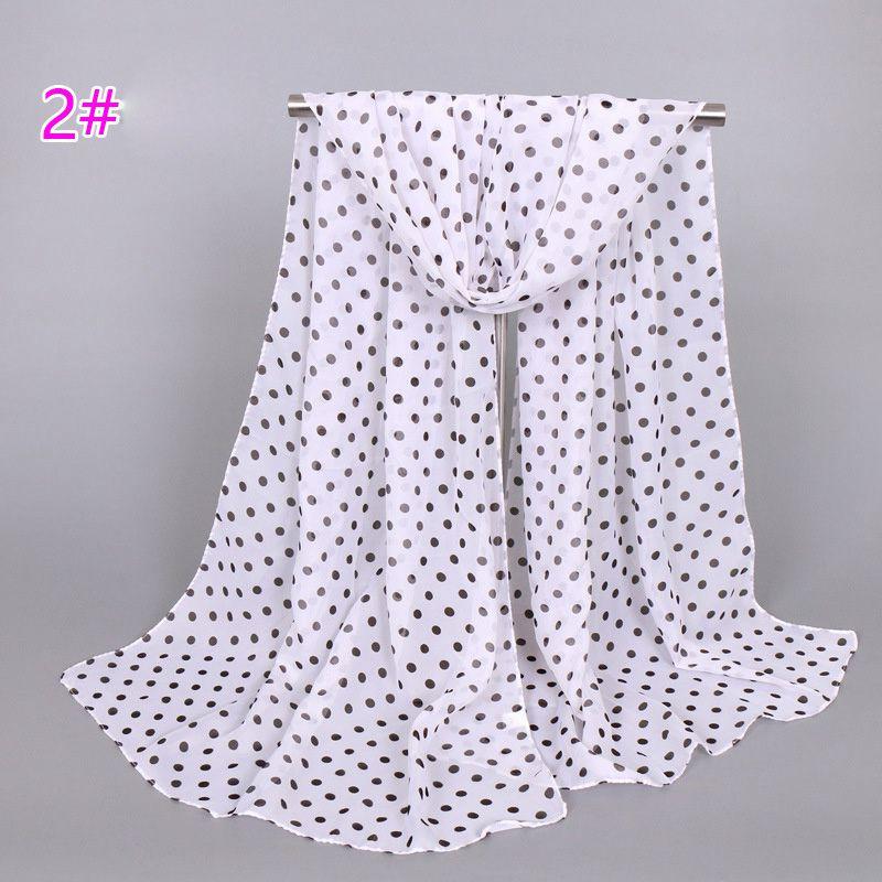 Chiffon Scarf Printing Thin Popular Scarf Sunscreen Women's Small Dots