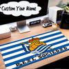 Custom Name Mouse Pad Crown And Soccer Ball Sociedad Mouse Pad Desk Mat, Non-Slip Rubber Backer Pad For Computer Notebook Gaming Mouse Pad Gift