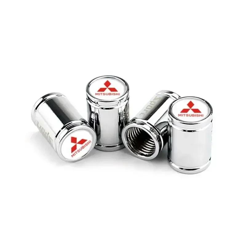 4PCS Car Wheel Tire Valve Tyre Stem Air Caps For Mitsubishi Ralliart ASX Lancer Cordia Pajero Mirage Triton Outlander Colt