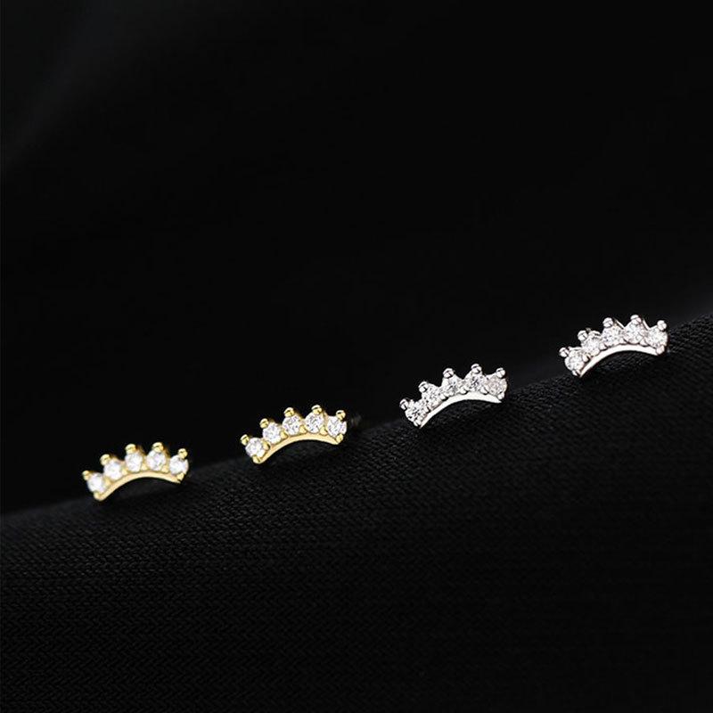 Улыбающиеся серьги для новых модных ярких бриллиантовых маленьких сережек, не снимая серьги для женщин