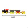 1/12 Dollhouse Mini Wooden Train Toy Miniature Wood Model Locomotive for Accessories