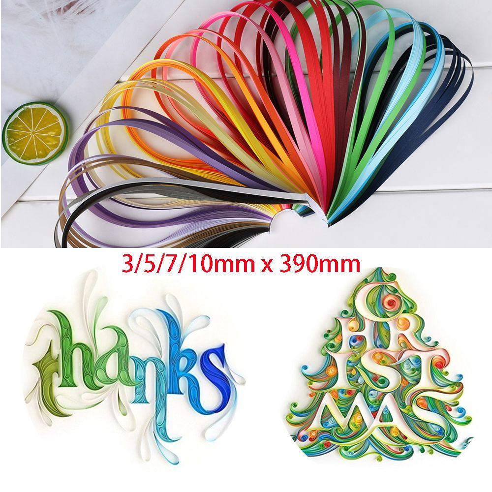 3/5/7/10mm NEW DIY Craft Quilling Paper Solid Color Origami Tool Handmade