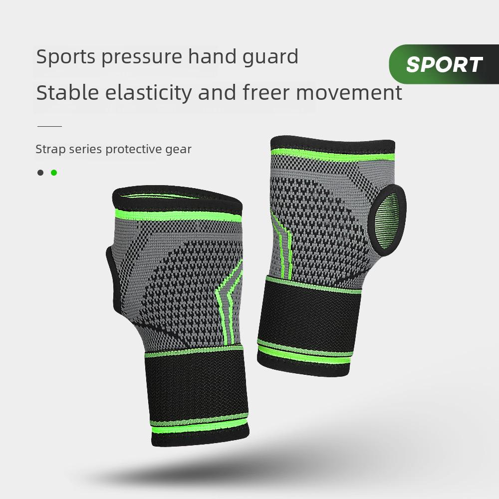 Дышащая трикотажная поддержка запястья: Защита от растяжений, герметичная, для взрослых, занимающихся тяжелой атлетикой и спортом на открытом воздухе.