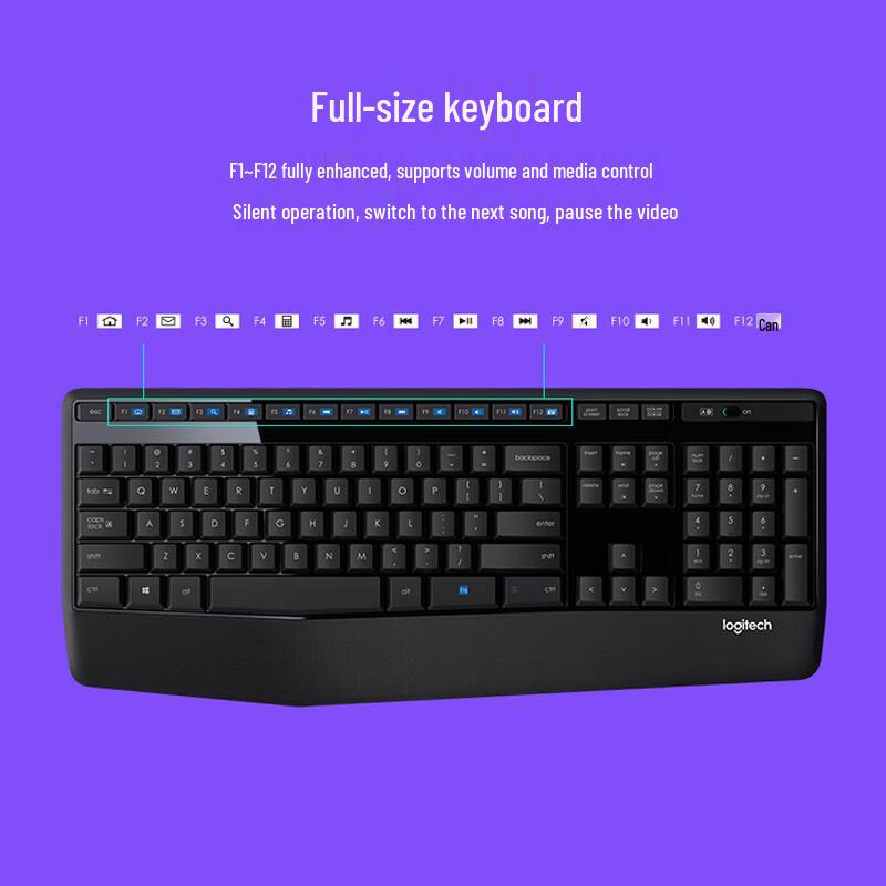 Logitech Беспроводной комбо-набор клавиатура и мышь MK345